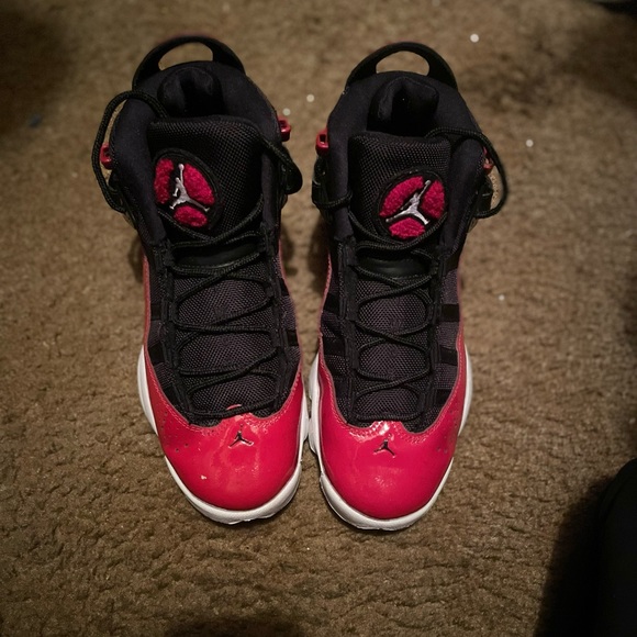 Boys ‘Fitness Red’ Jordan 6 Rings - Picture 4 of 4